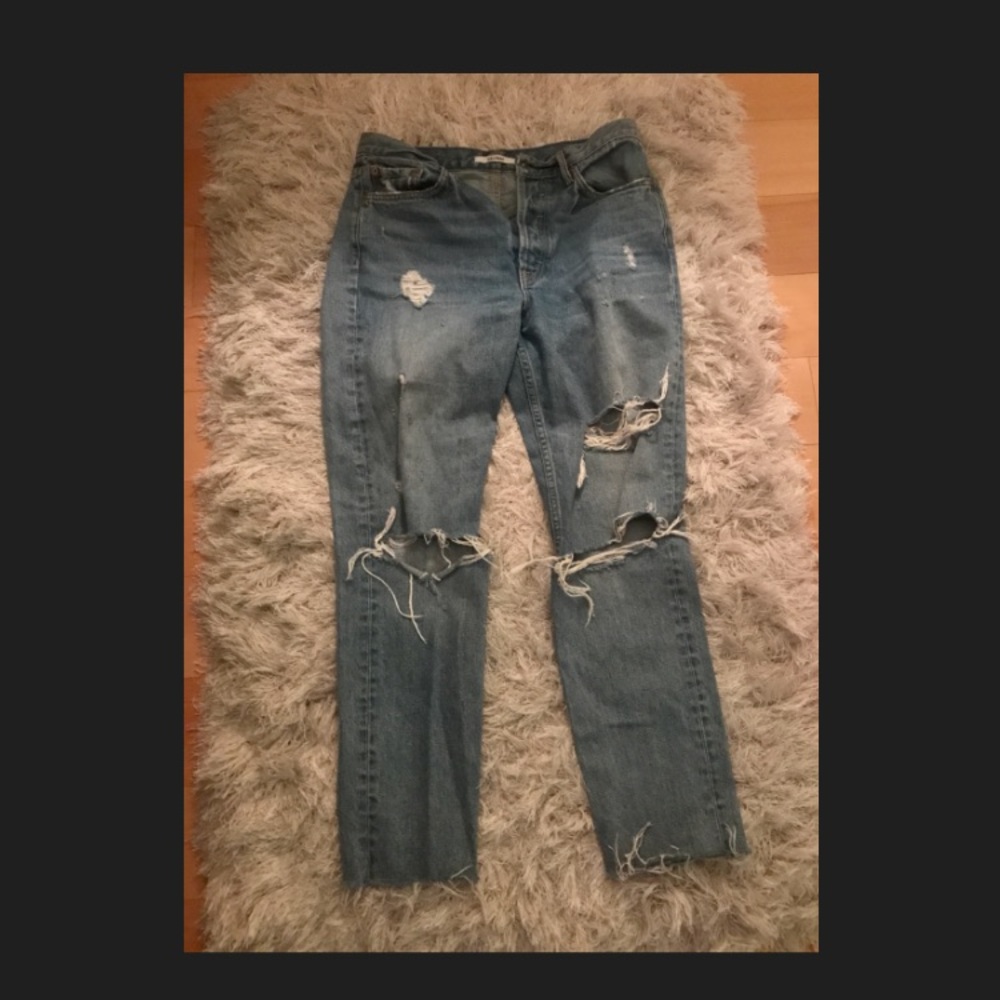 Grlfrnd distressed jeans